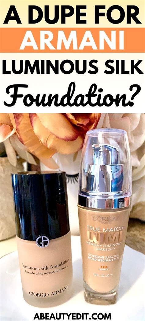 armani luminous silk foundation drugstore dupe